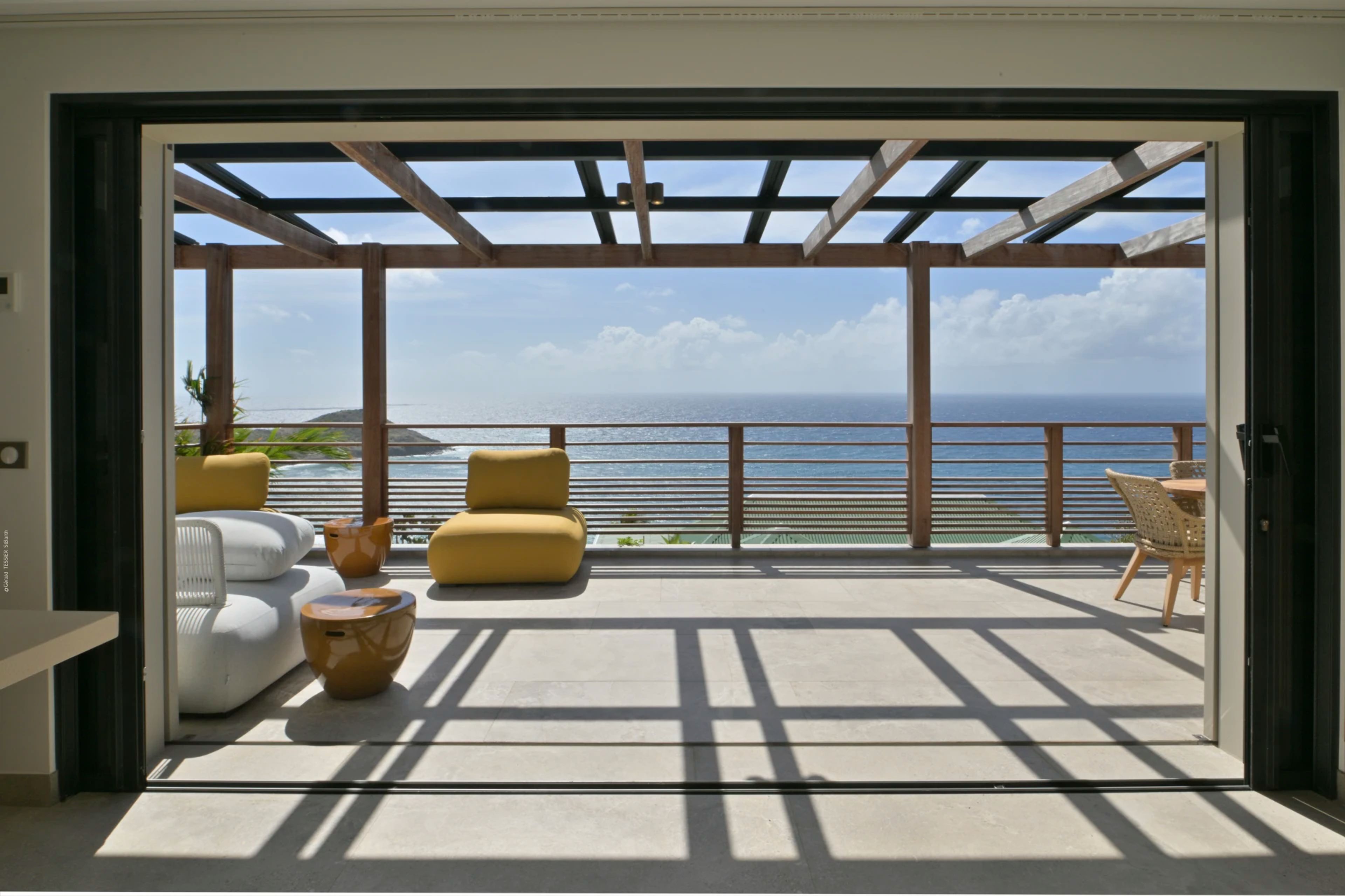 Main view of villa Davalia in Toiny, St. Barts