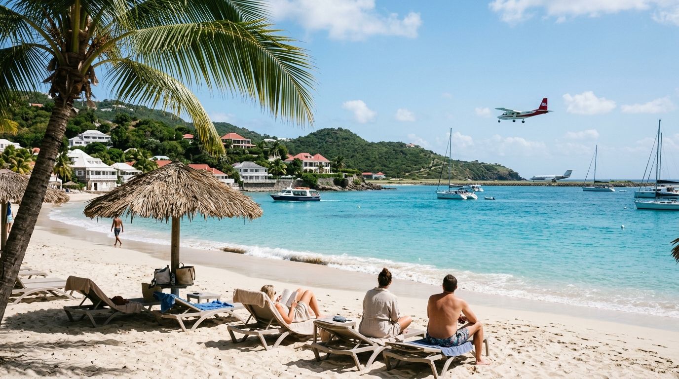 Comment venir à Saint-Barth : vols, ferry et jet privé
