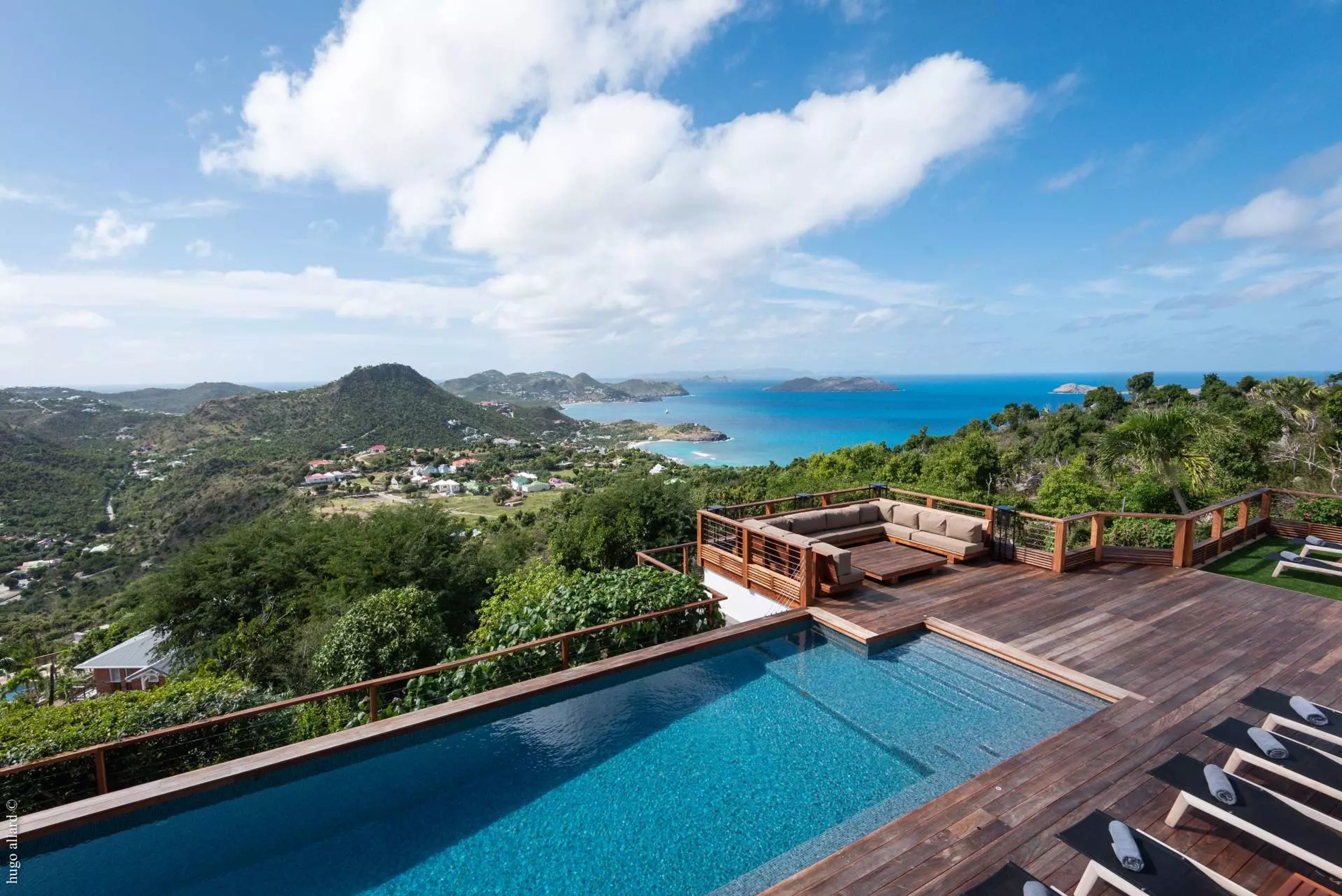 Main view of villa Jable in Saline, St. Barts