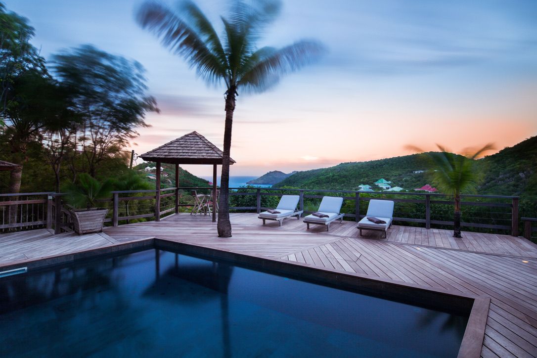 Main view of villa Lama in Flamands, St. Barts