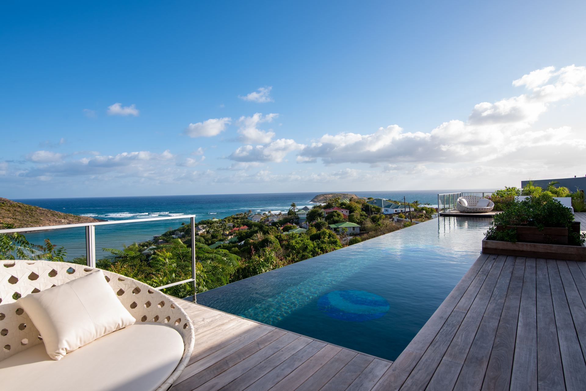Main view of villa Douceur de vivre in Marigot, St. Barts