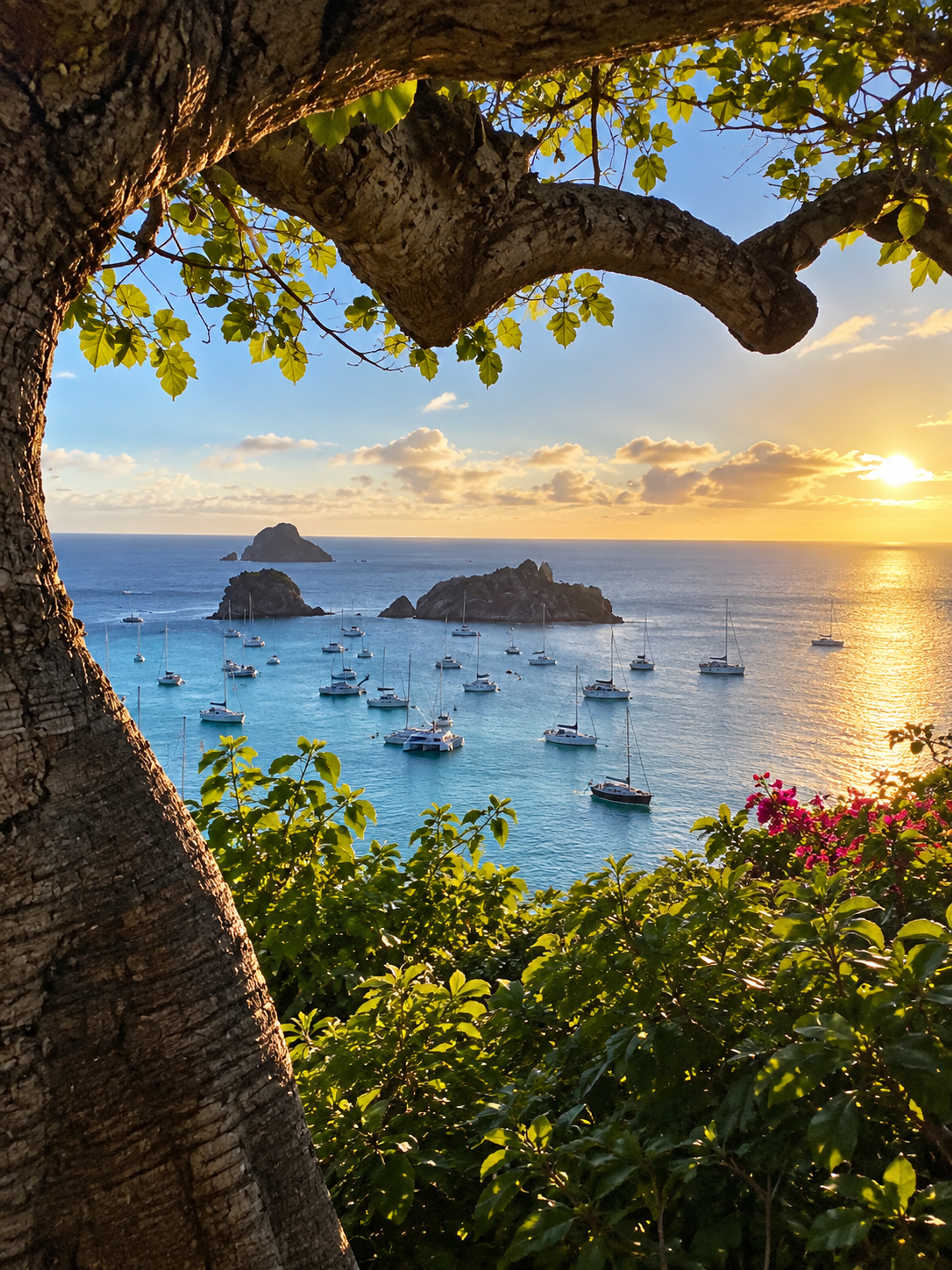 Villa st barth avec piscine vue mer