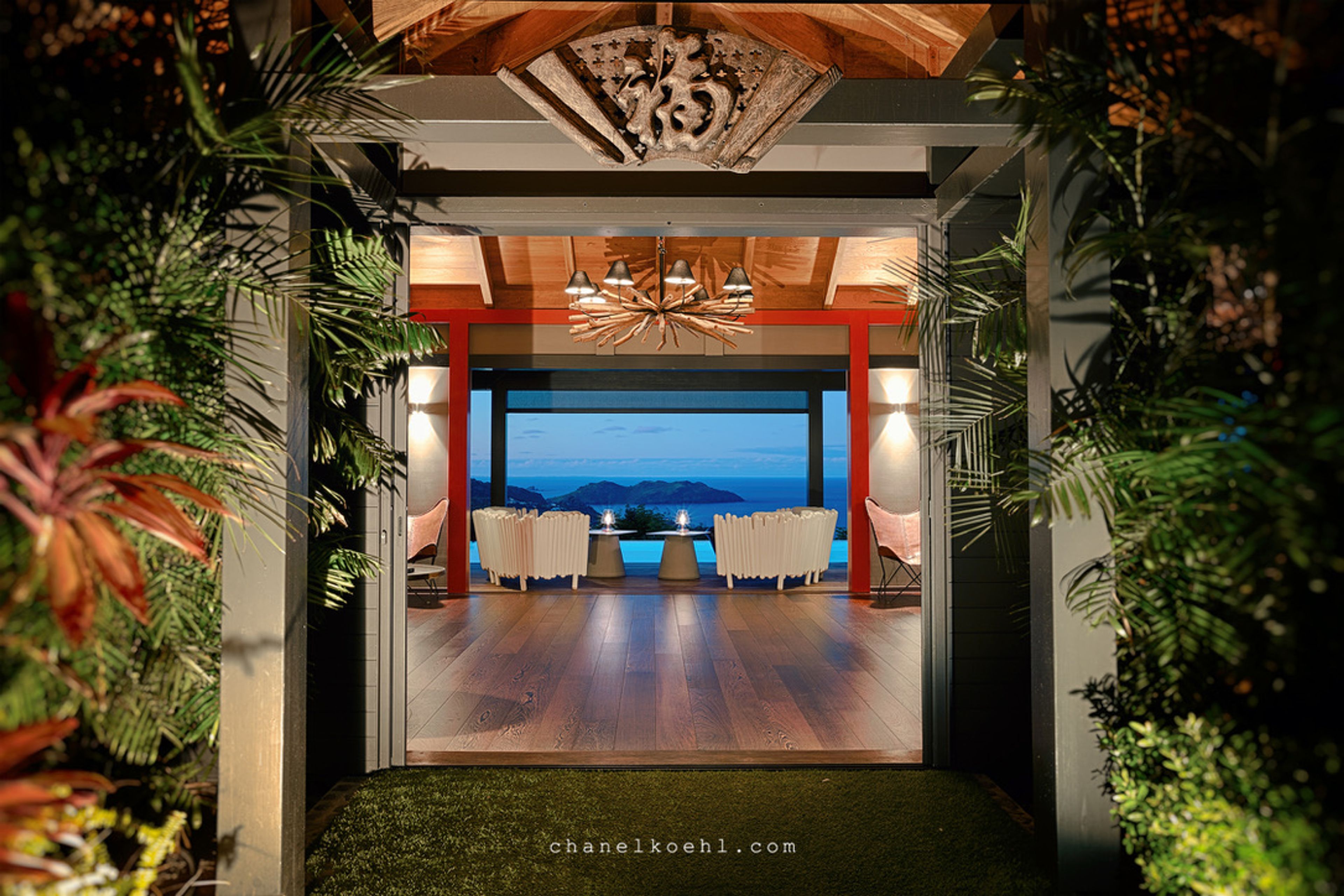 Main view of villa Moh in Lurin, St. Barts