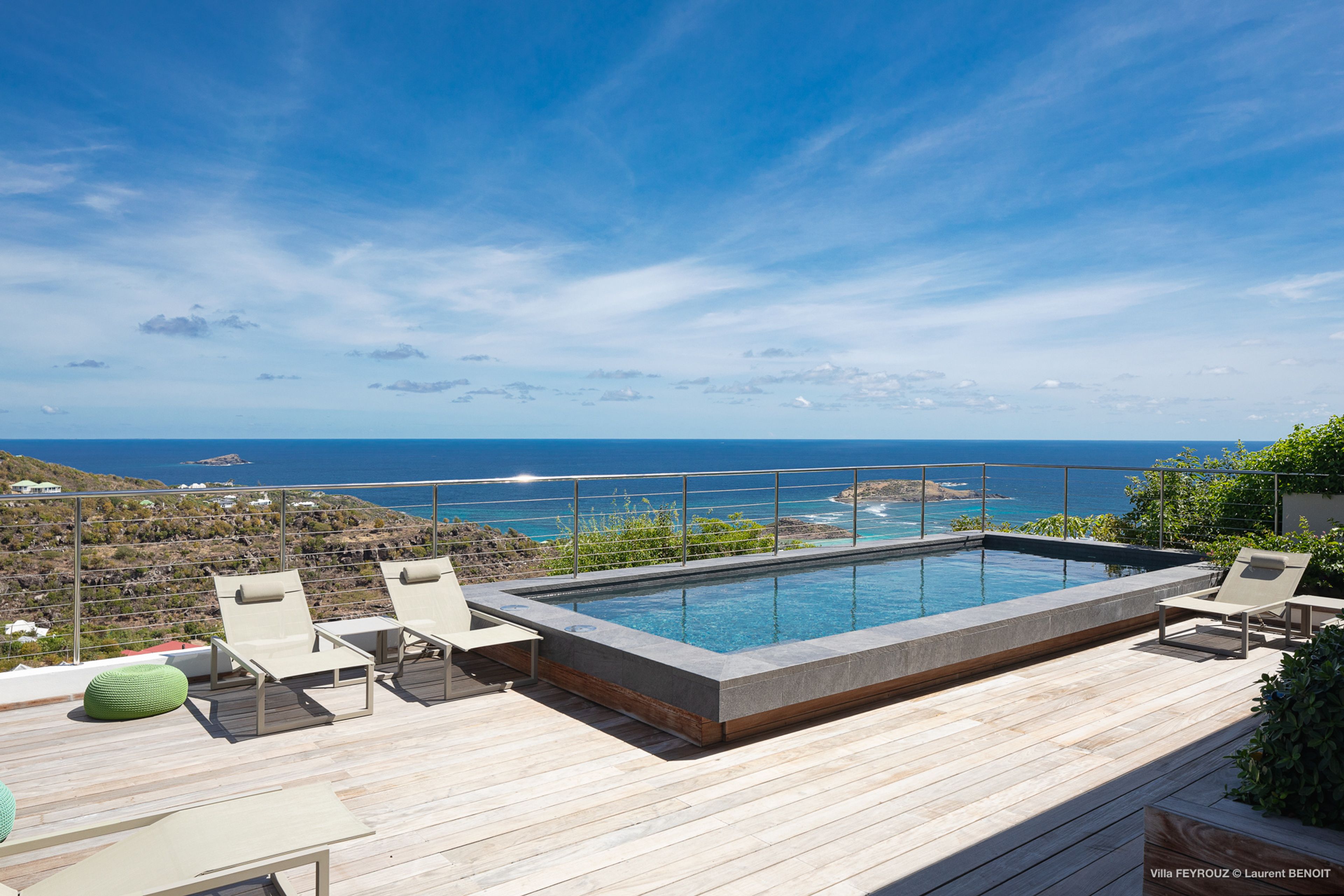 Main view of villa Feyrouz in Vitet, St. Barts