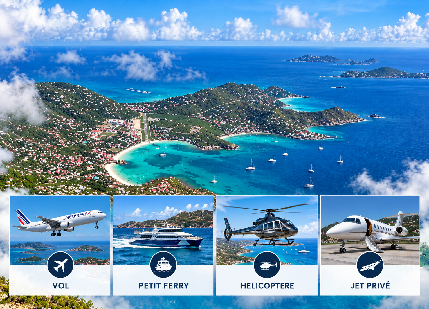 Cómo llegar a Saint-Barth: vuelos, ferry y jet privado