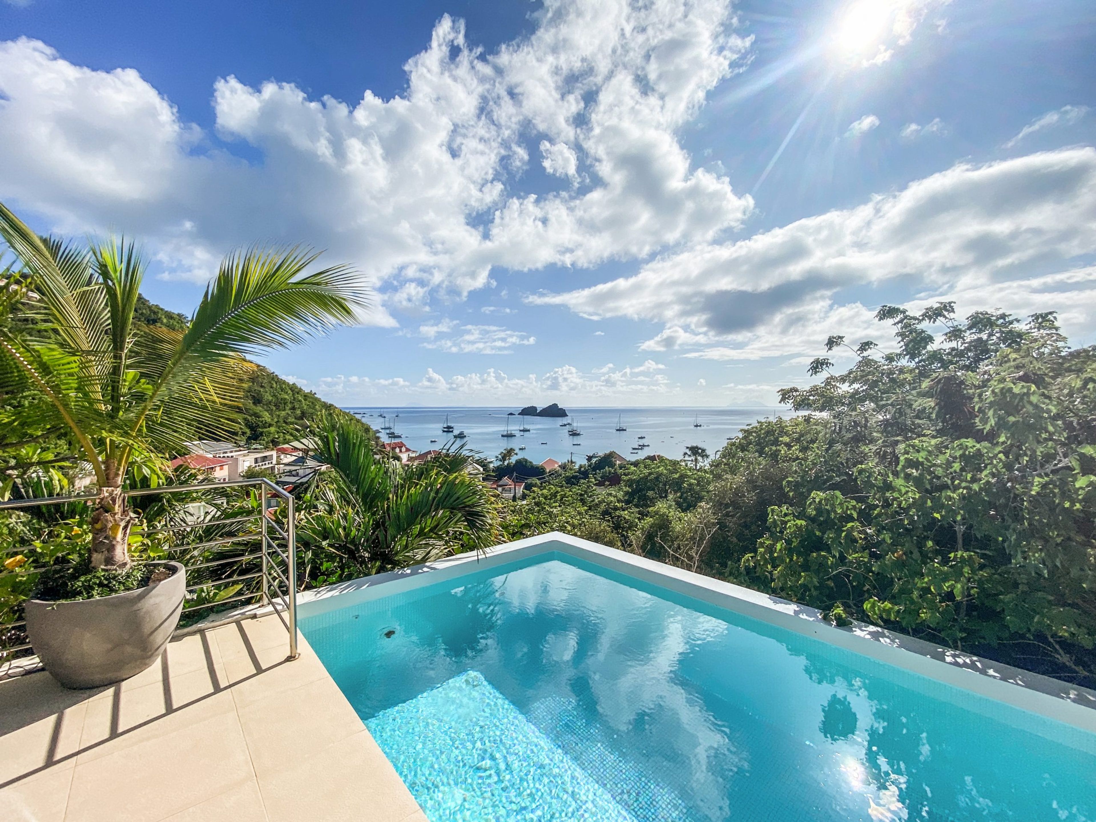 Main view of villa Aka in Corossol, St. Barts