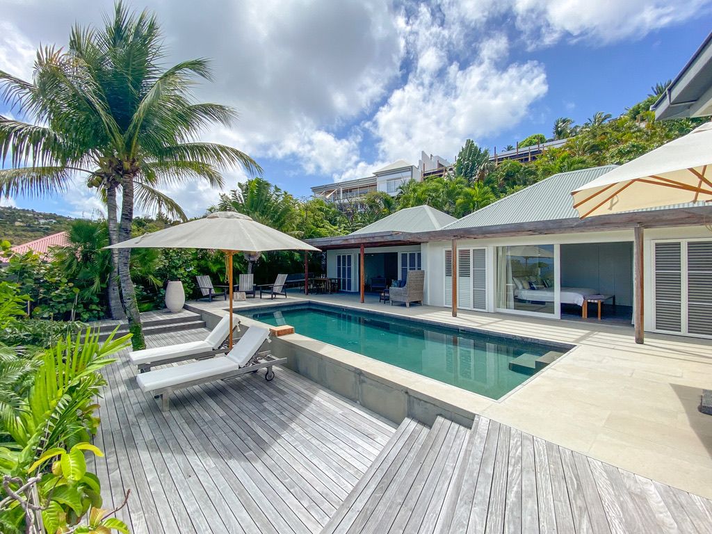 Main view of villa Aliza in St Jean, St. Barts