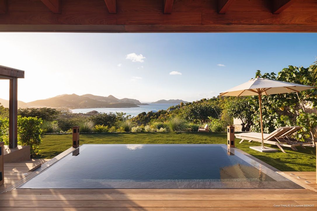 Main view of villa Case Thaly in St Jean, St. Barts