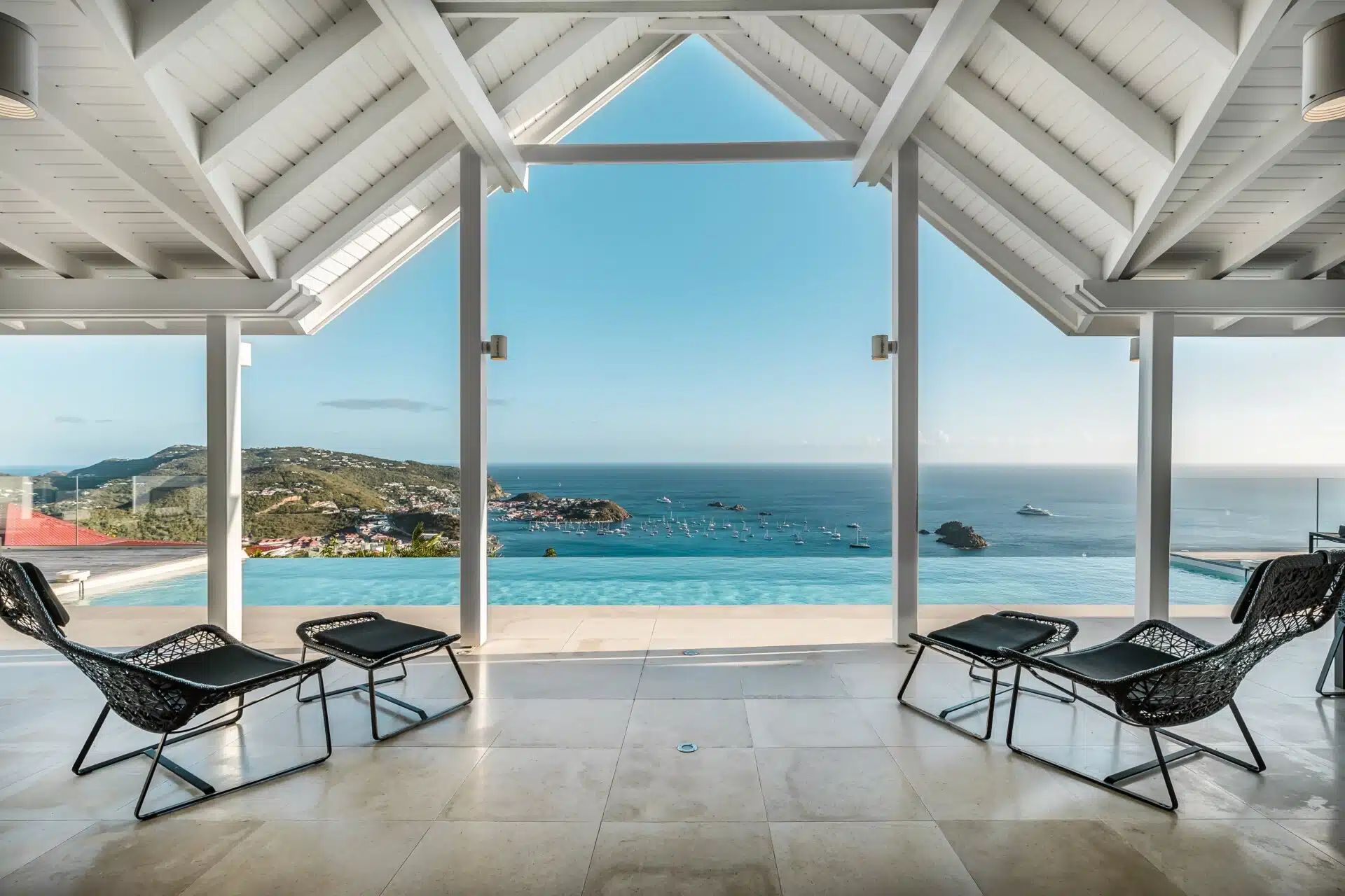 Main view of villa The View in Colombier, St. Barts