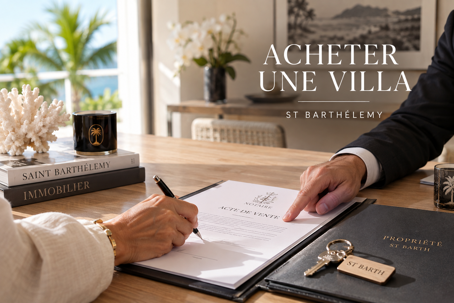Comprar una villa en Saint-Barthélemy: trámites, notario, financiación