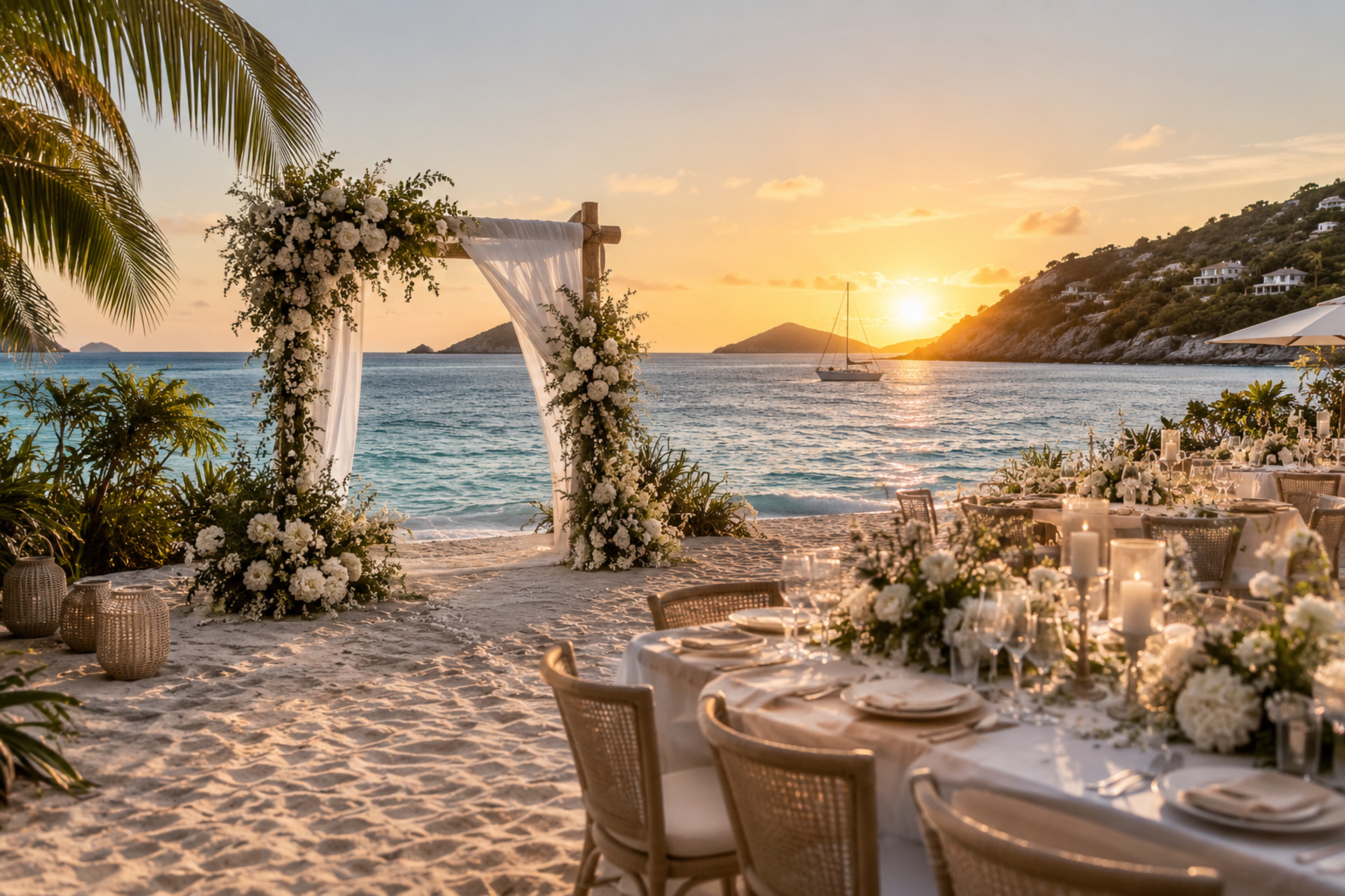 Mariage à Saint-Barthélemy : organiser un événement privé