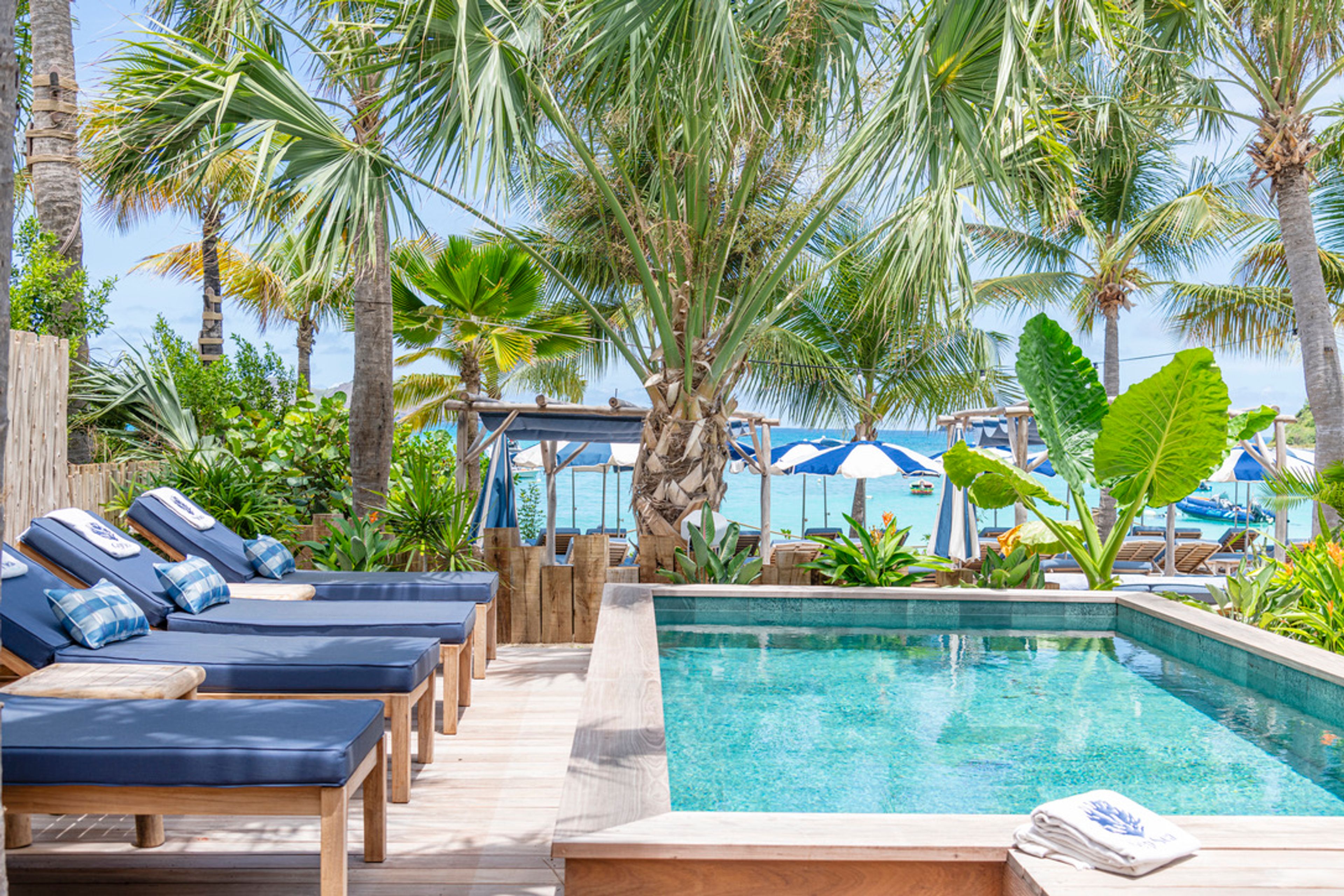 Main view of villa Bohemian Blue in Saint-Jean Beach, St. Barts