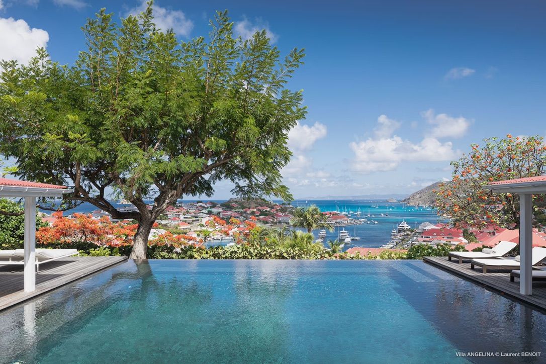 Main view of villa Angelina in Gustavia, St. Barts