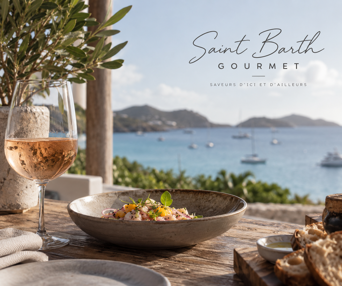 Terrasse villa st barth - sun beach house