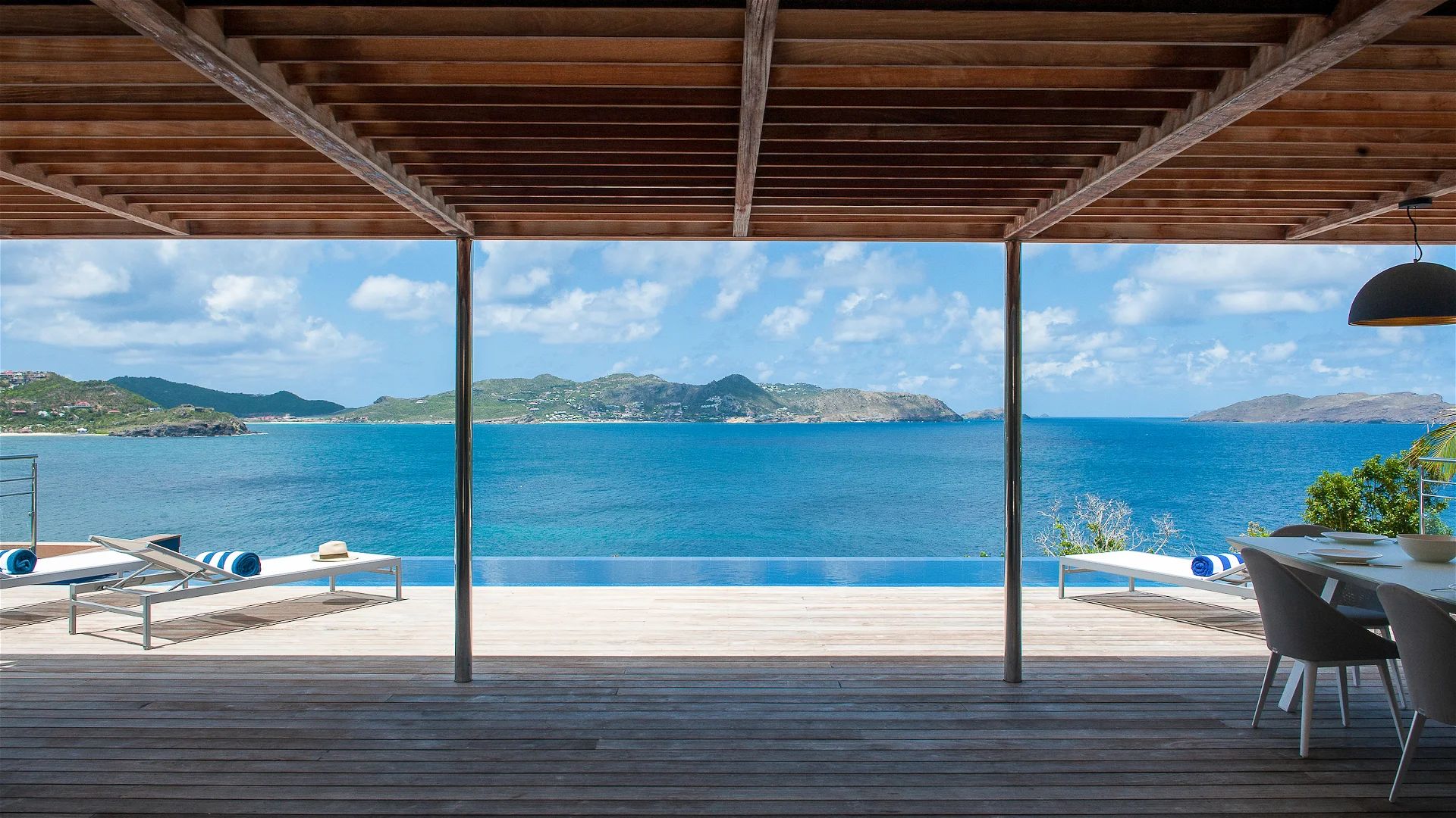Main view of villa Pointe Milou in Pointe Milou, St. Barts