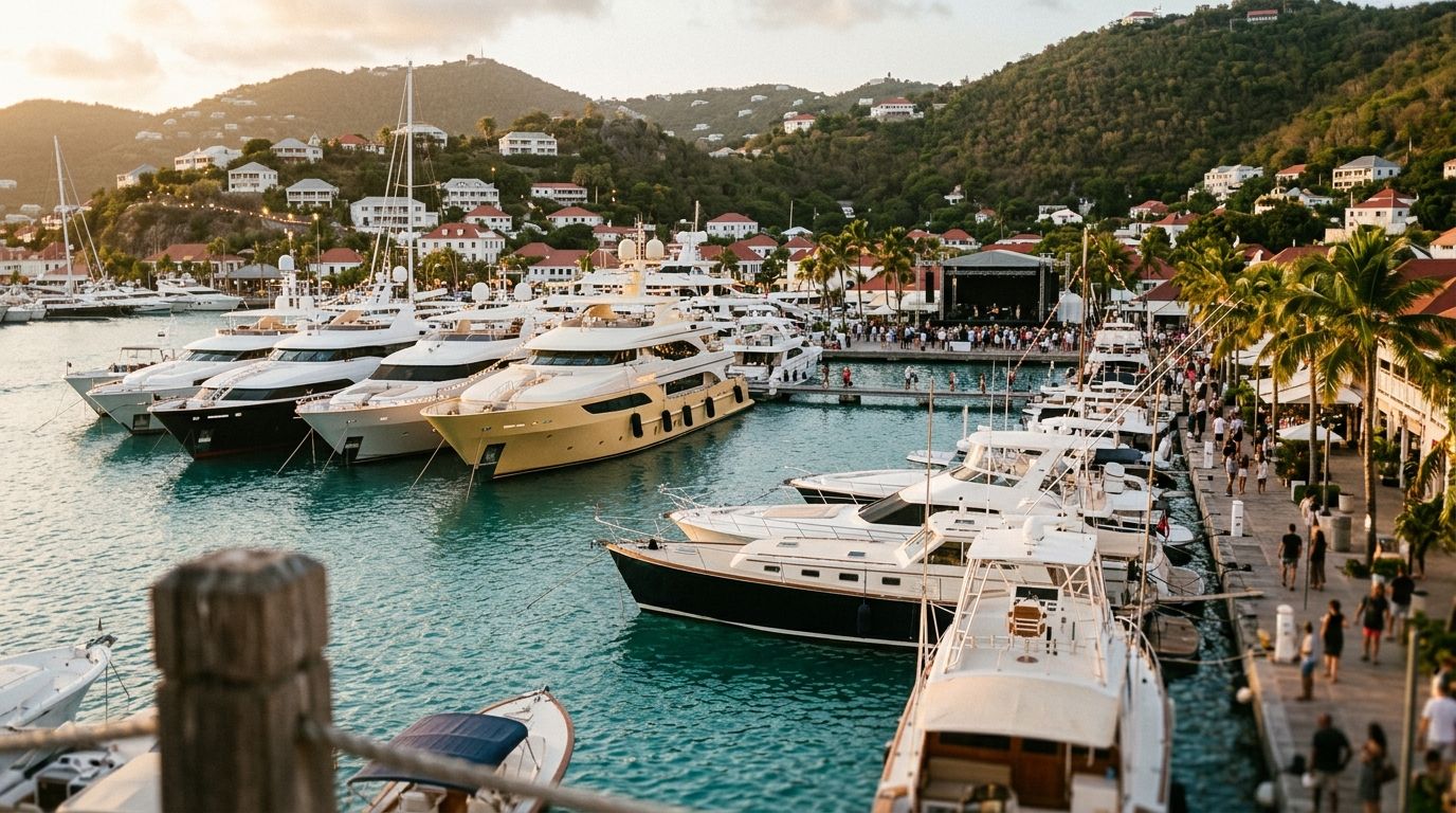 Réveillon du Nouvel An à Saint-Barth : yachts, dîners et feux d'artifice