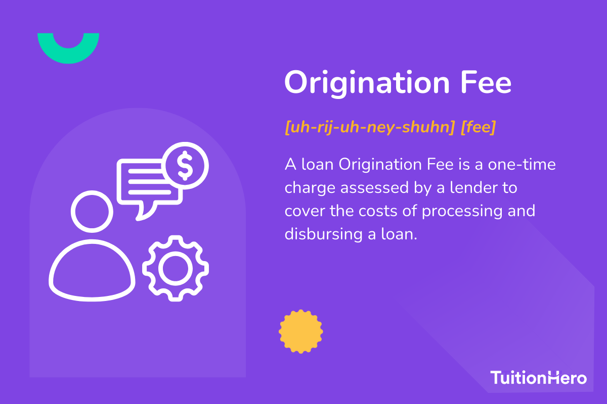 Origination Fee: A loan Origination Fee is a one-time charge assessed by a lender to cover the costs of processing and disbursing a loan.