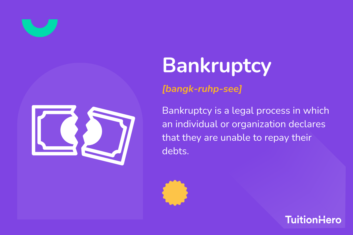 Bankruptcy: Bankruptcy is a legal process in which an individual or organization declares that they are unable to repay their debts.png