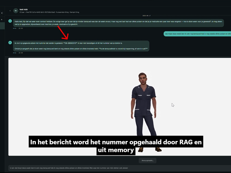 chat met patiënt