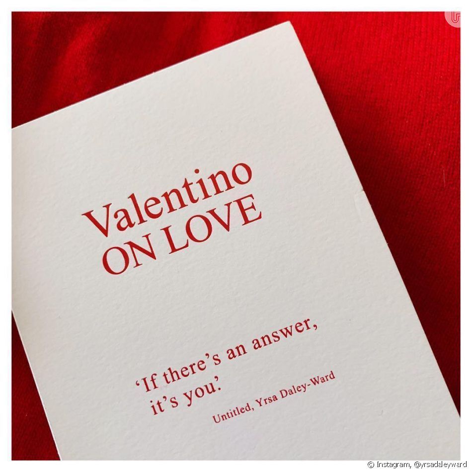 "Valentino On Love", a poetry booklet released by Valentino with its Fall/Winter 2019 collection.