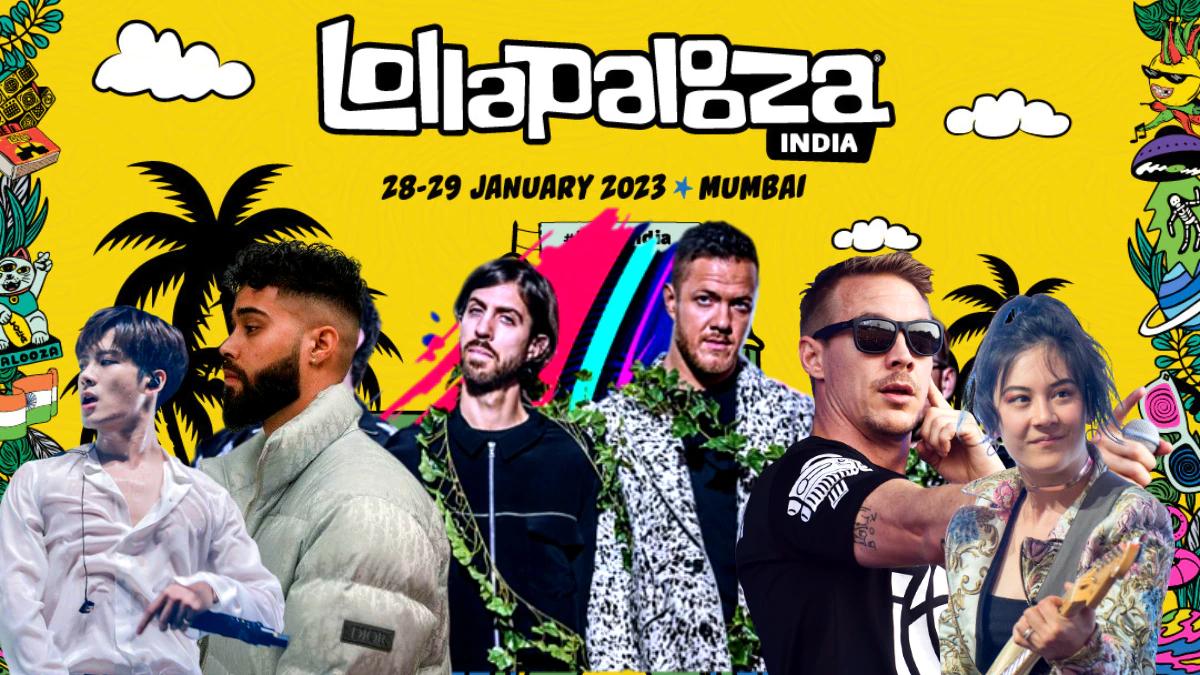 The Lineup for Lollapalooza India 2023 Included names like Imagine Dragons, The Strokes, Cigarettes After Sex, Diplo, Prateek Kuhad, Aswekeepsearching, AP Dhillon, etc.