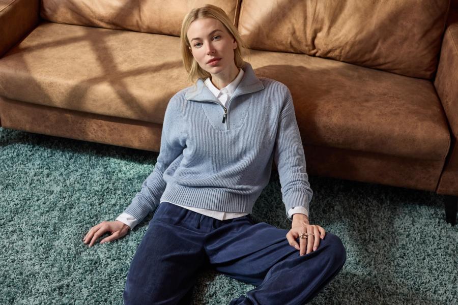Speckled Quarter Zip