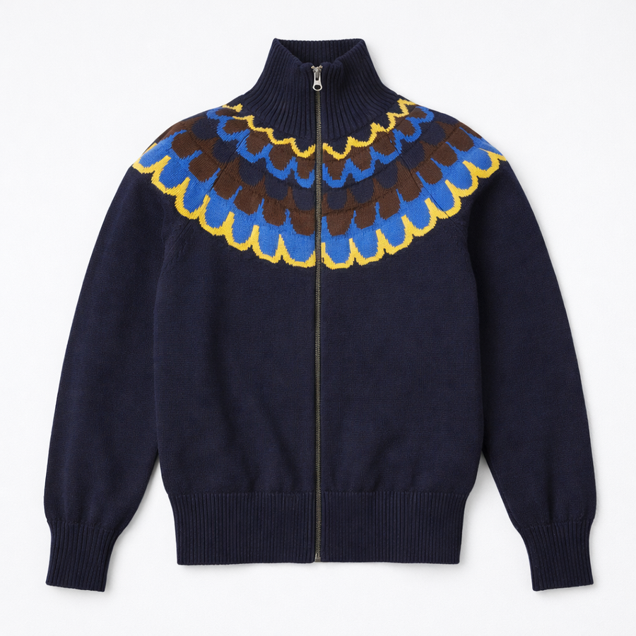 Fair Isle Zip Up