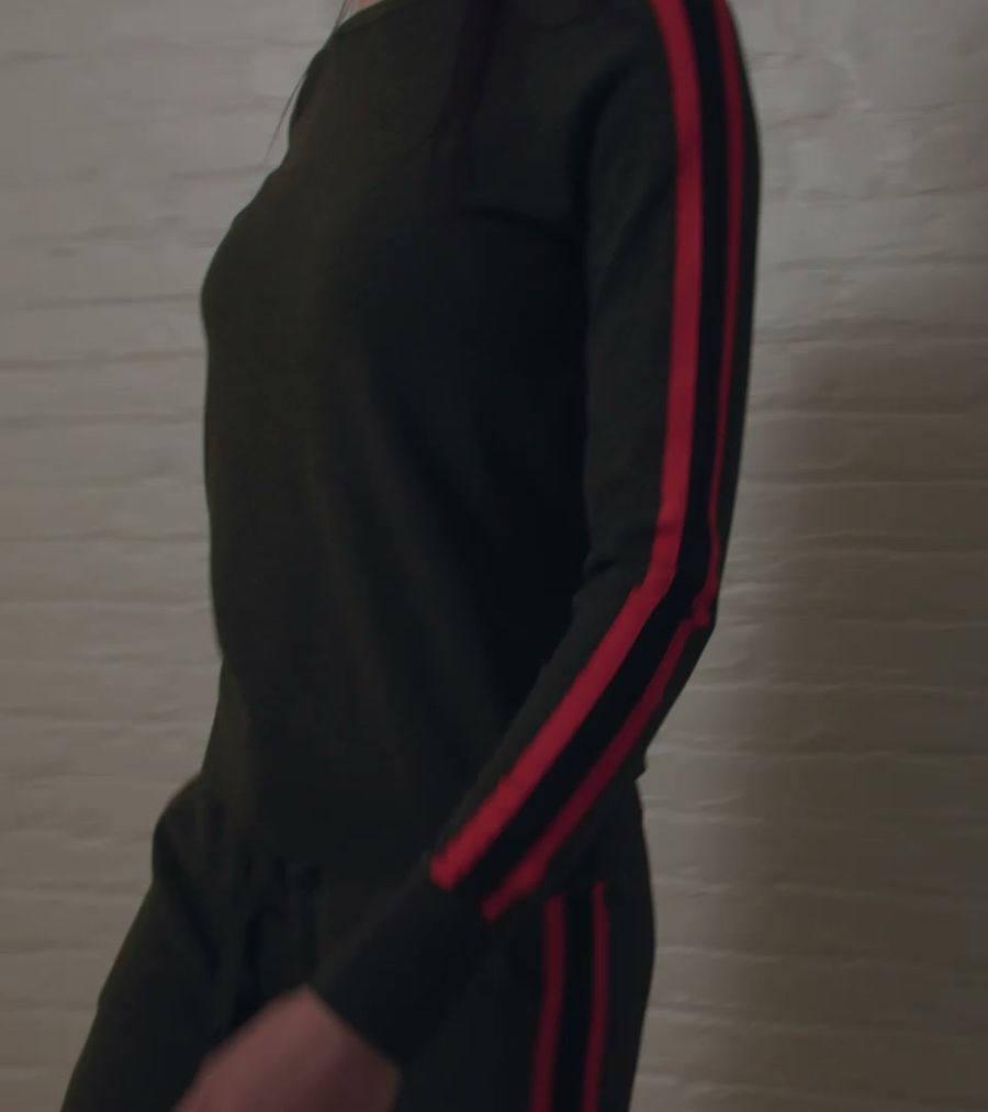 Crew Neck Sweatshirt & Wide Leg Pant