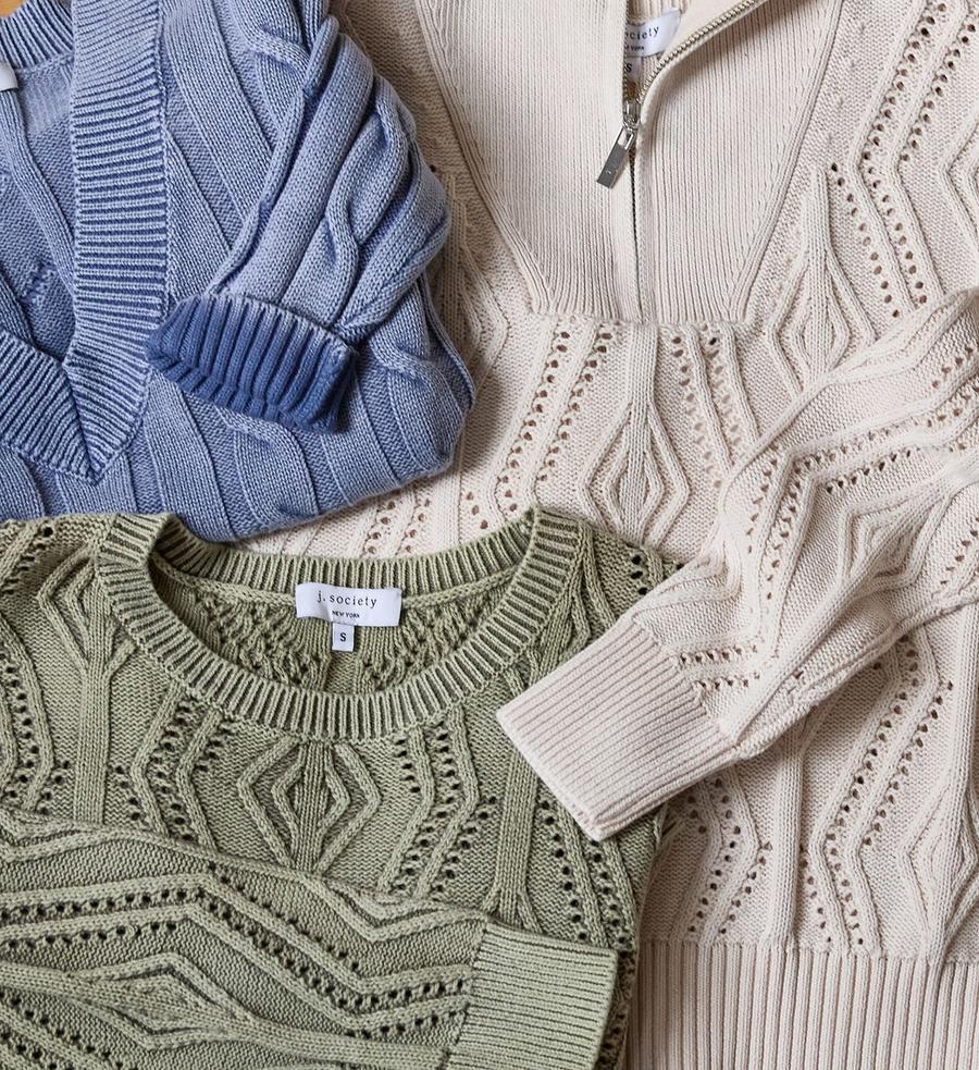 Studded, hand-set cardigan detail