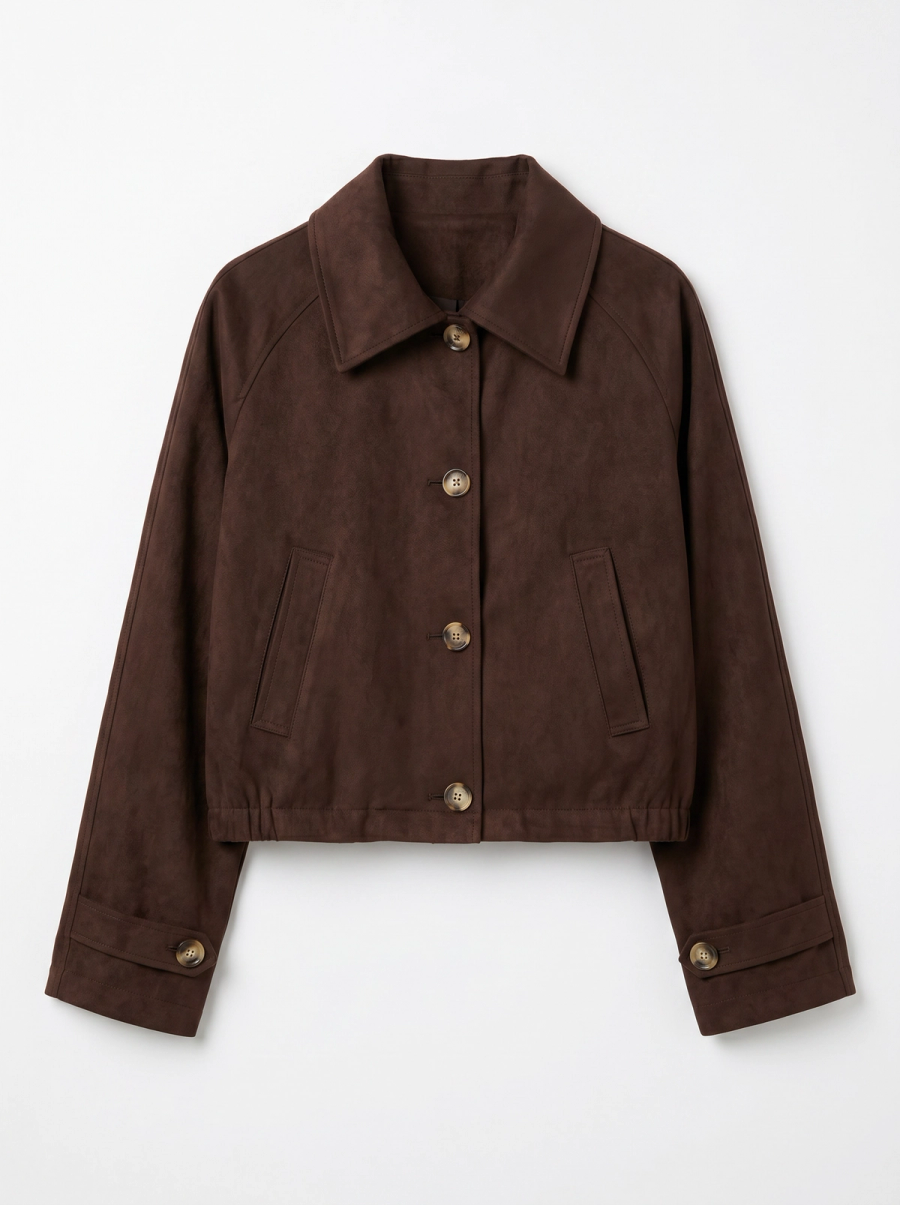Suede Crop Trench