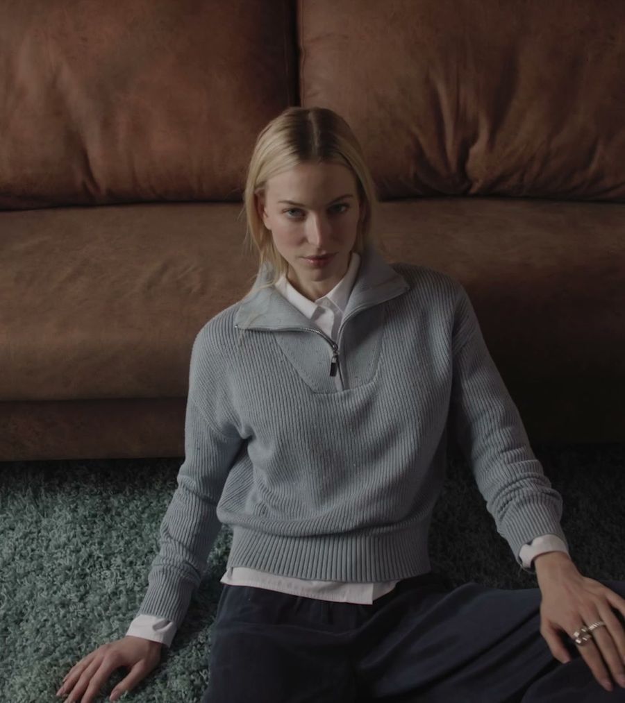 Speckled Quarter Zip