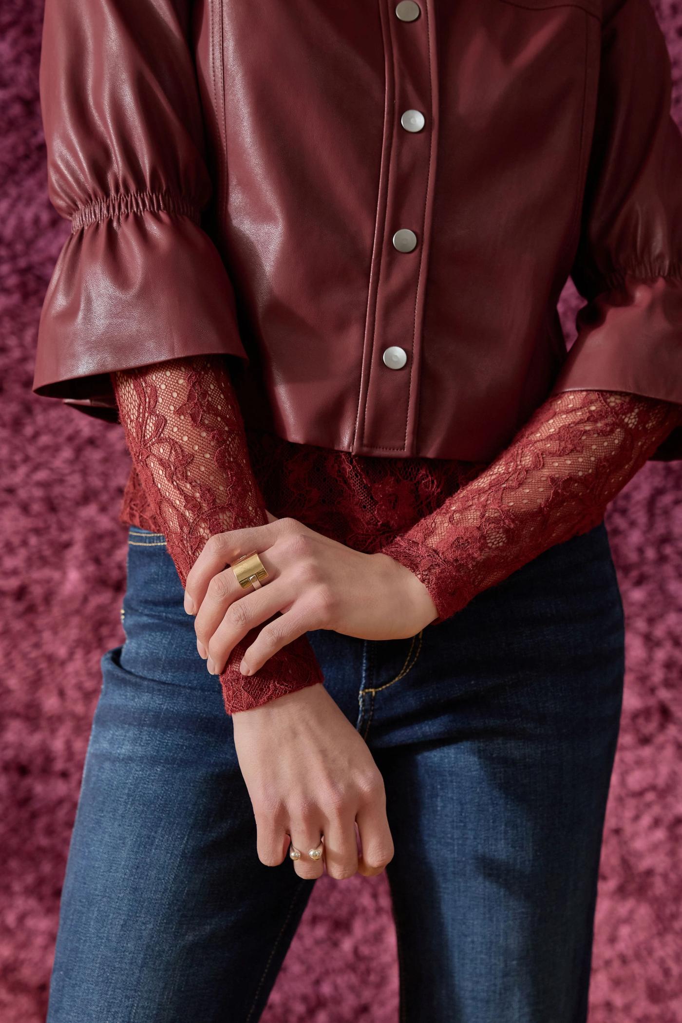 Cinched Sleeve Jacket