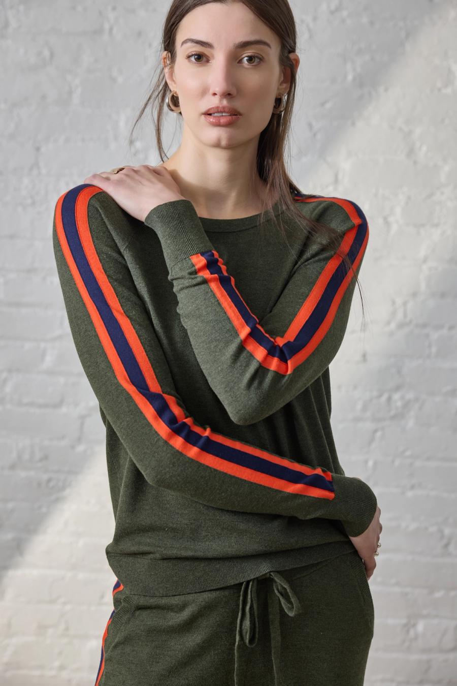 Crew Neck Sweatshirt & Wide Leg Pant
