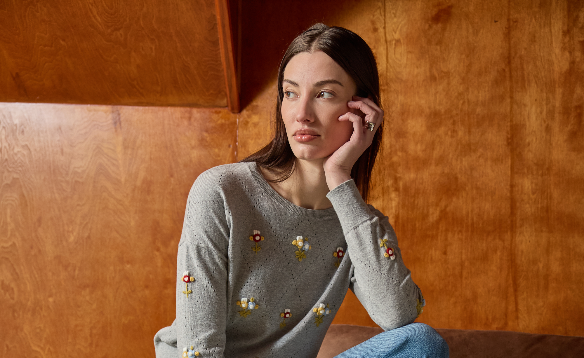 Floral Embroidered Top