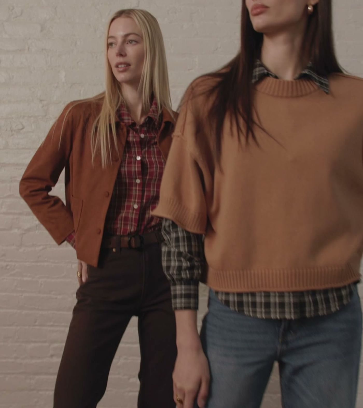 Crop Swing Jacket & Boxy Crew