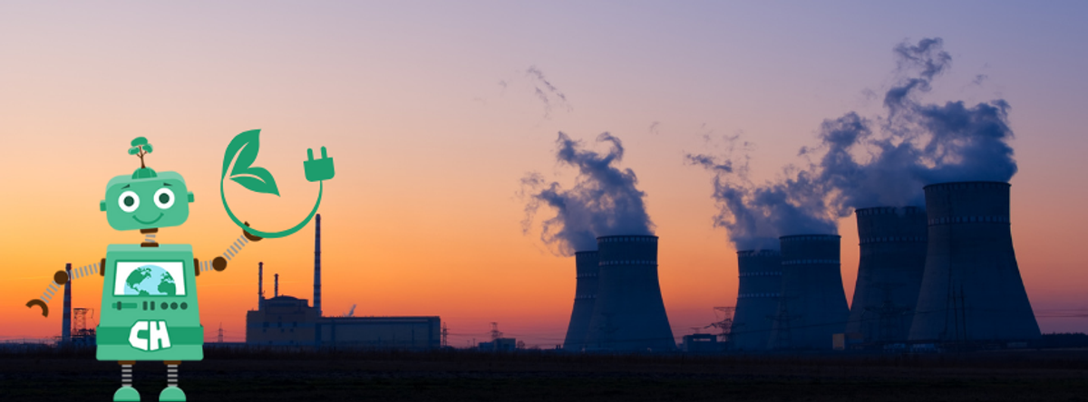 Infographic about the climate impact of electricity production