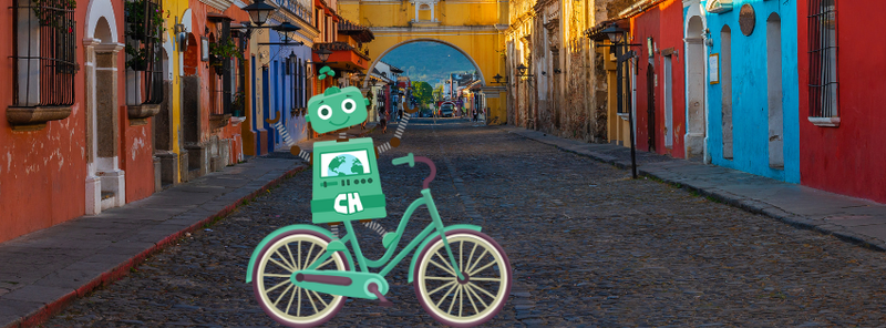 Illustration om att cykla till jobbet