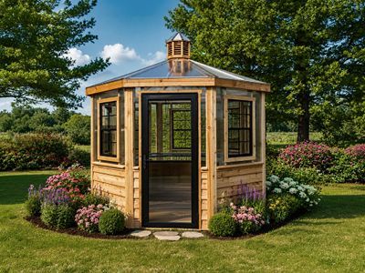 Octagon Cedar Greenhouse