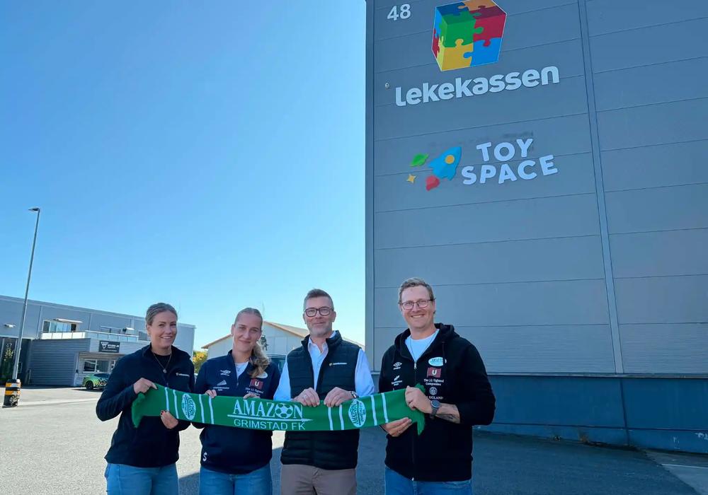 Lekekassen støtter Amazon Grimstad FK
