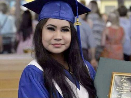 Chelsea Poorman at her high school graduation (Vancouver Sun)