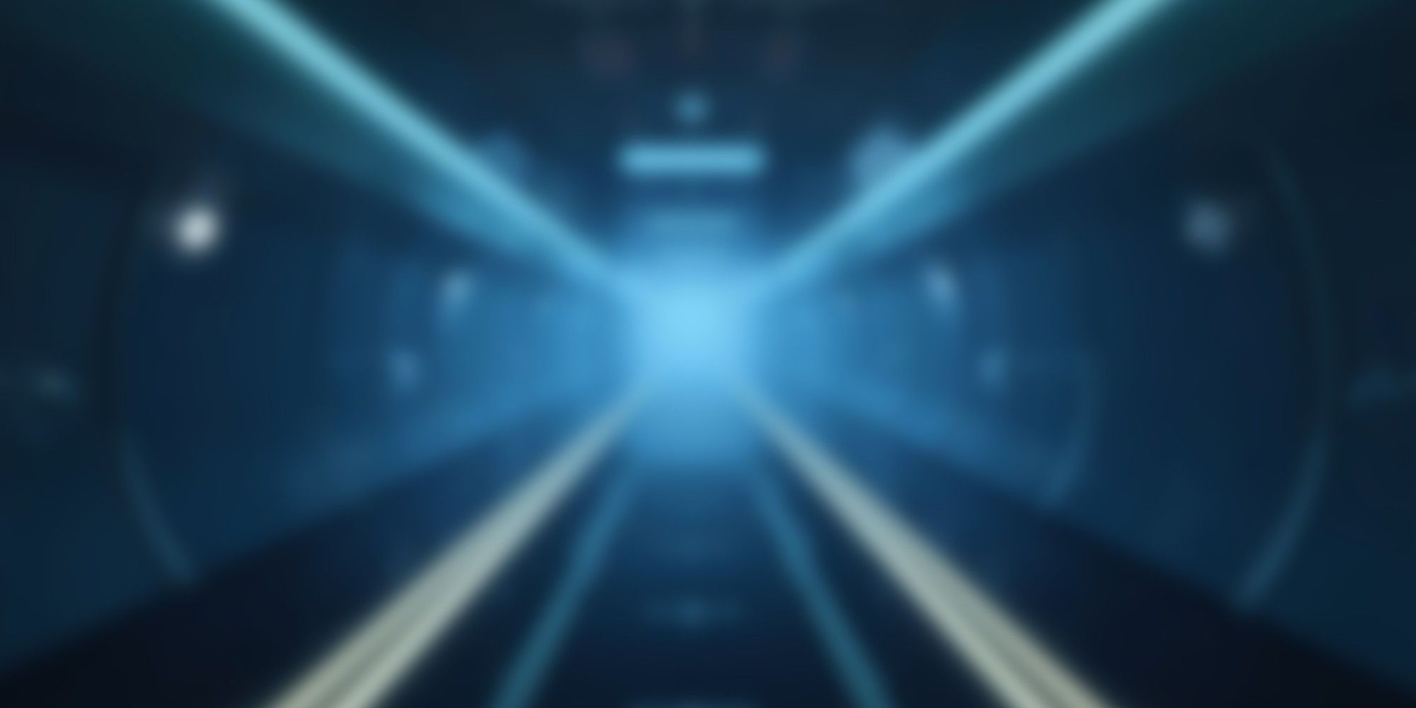 A blurred black-and-white tunnel converging on a bright white light at its centre, representing the risk of reconstructed customer identity from combined data.