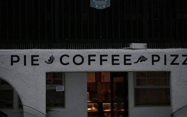Front of cafe