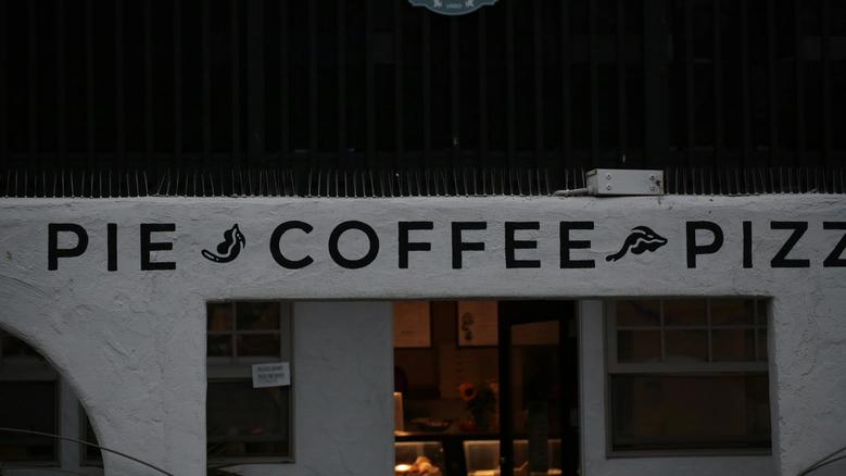 Front of cafe