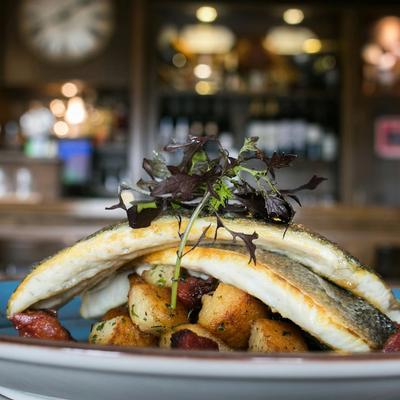 salmon on a plate 