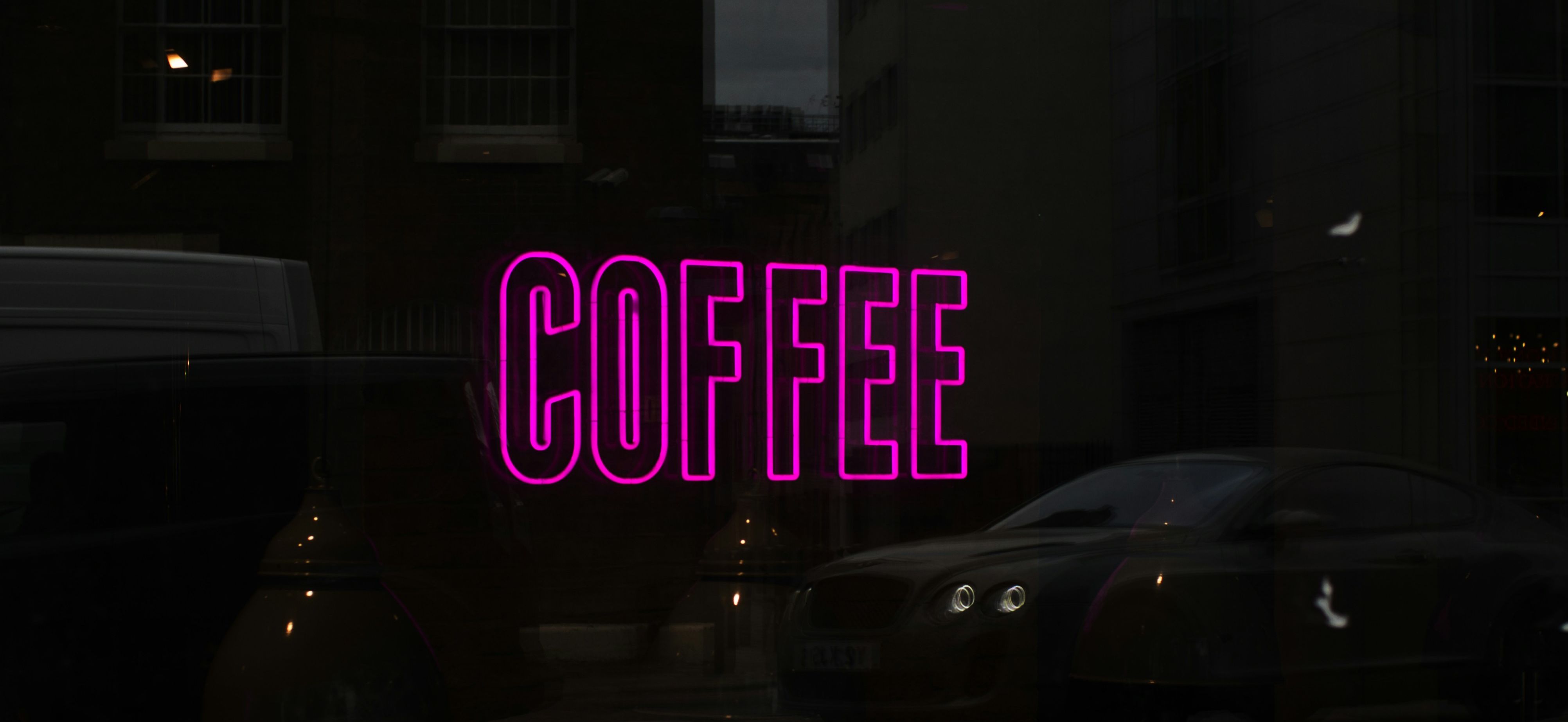 neon coffee sign