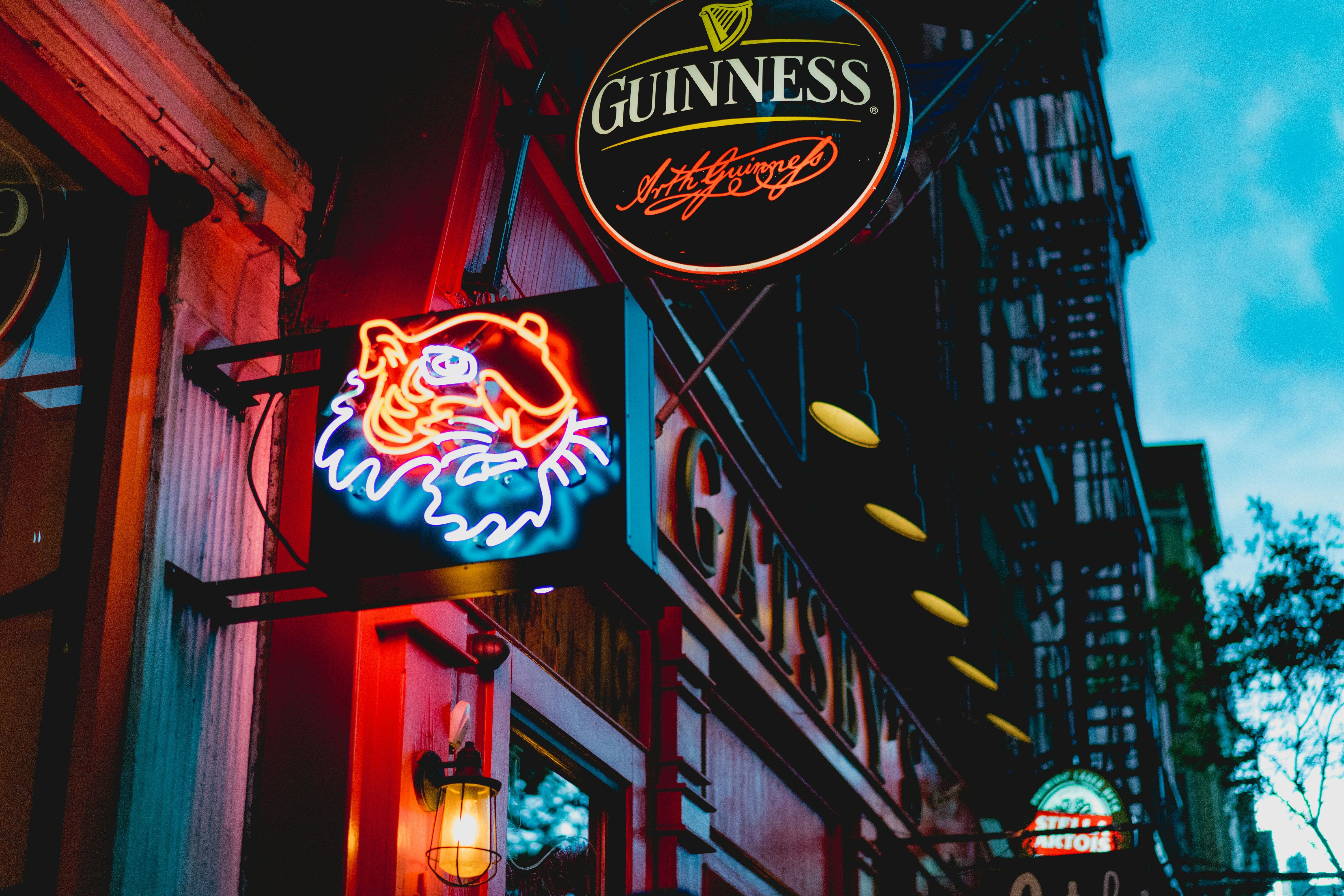 outside of a pub