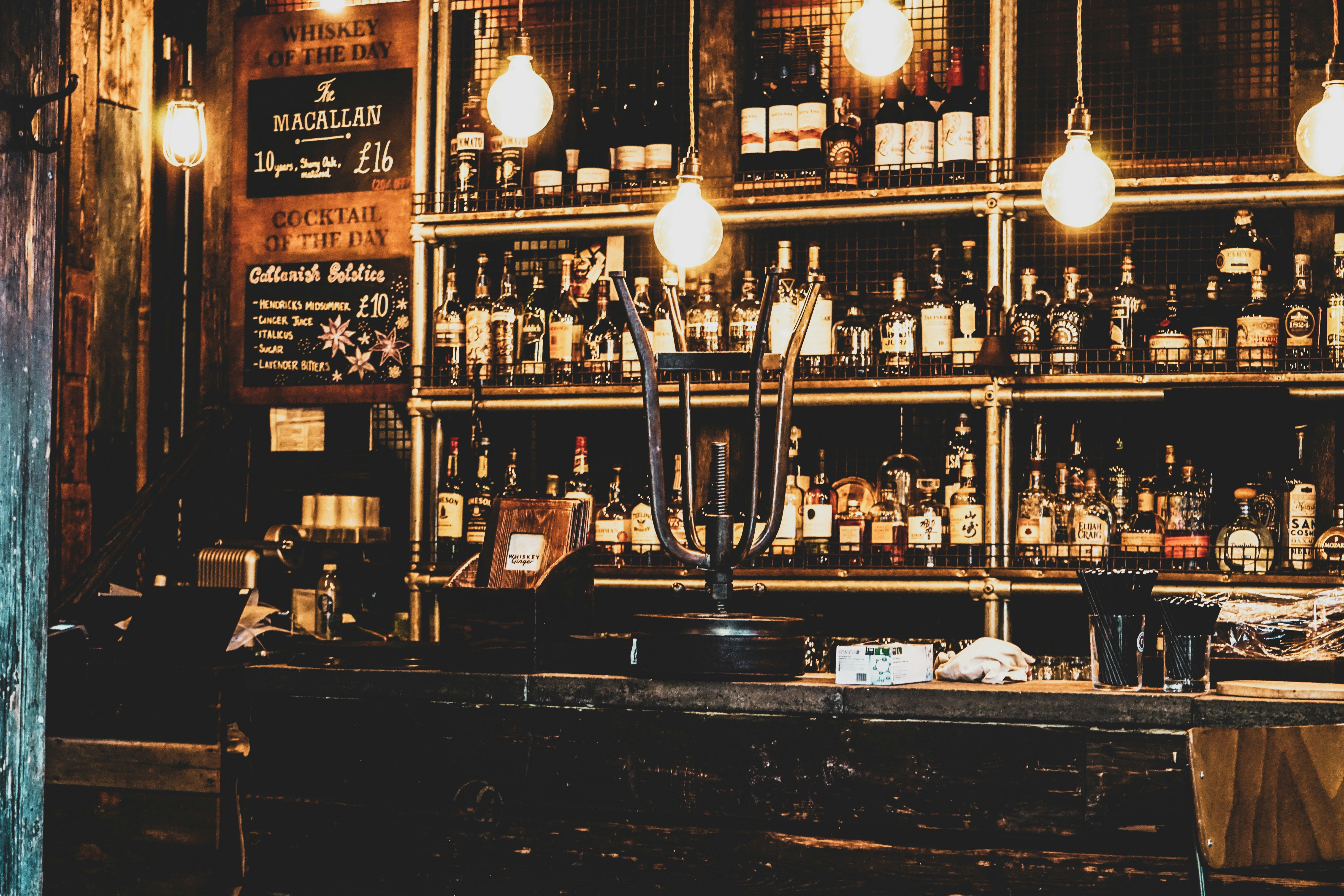 inside of an Irish bar