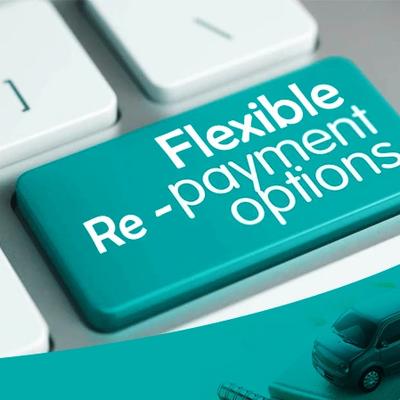 Flexible repayment options key on keyboard symbolising flexible business loans in Ireland — working capital, cashflow finance, and SME funding solutions