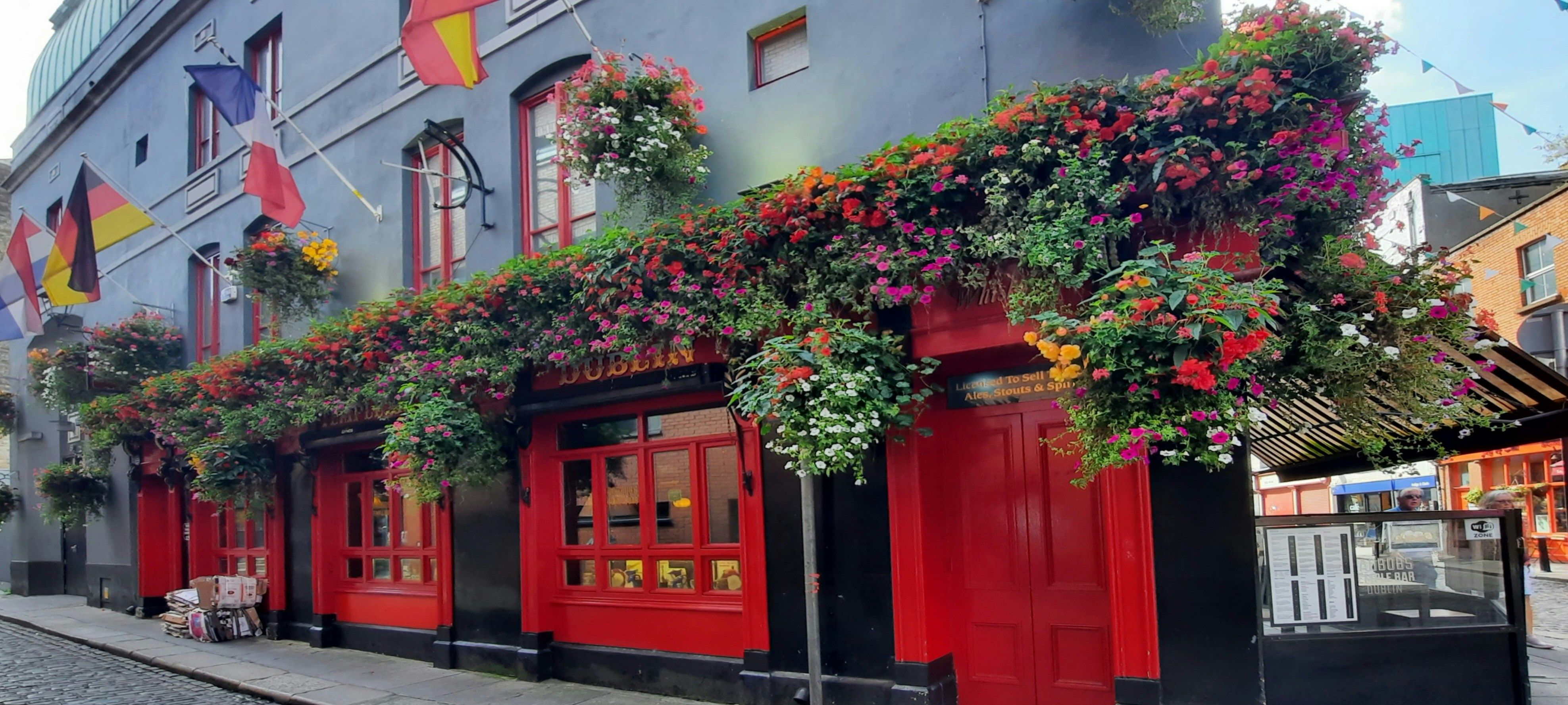 side of a pub