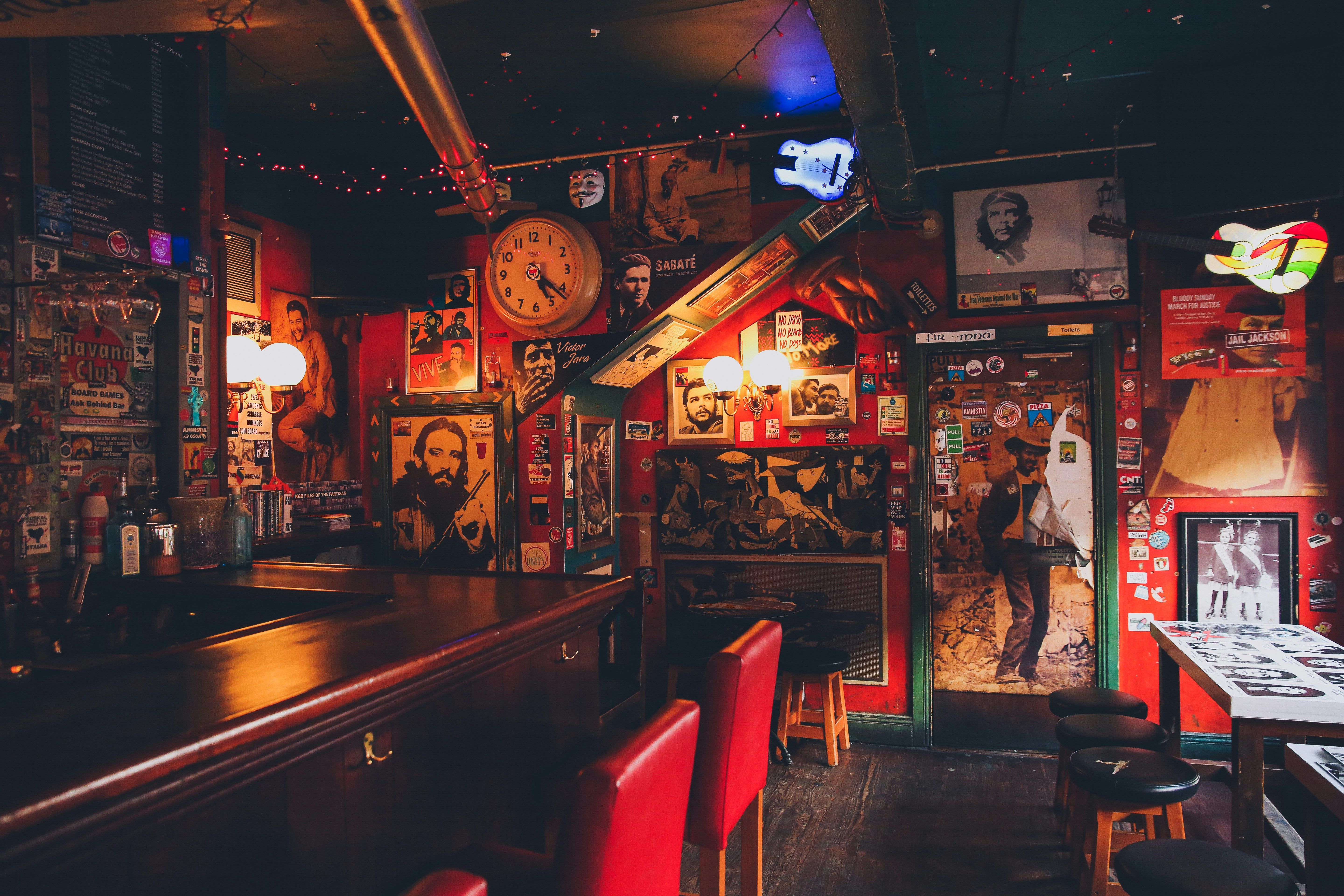 inside of a pub